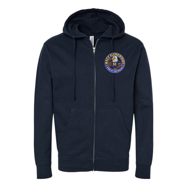 MACY ELEMENTARY - CIRCLE LOGO - ADULT ZIP HOODIE - $U2F3W4$ Thumbnail