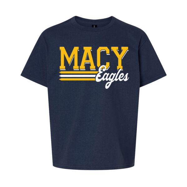 MACY ELEMENTARY - STRIPES LOGO - YOUTH T-SHIRT - $ZQUAKH$ Thumbnail